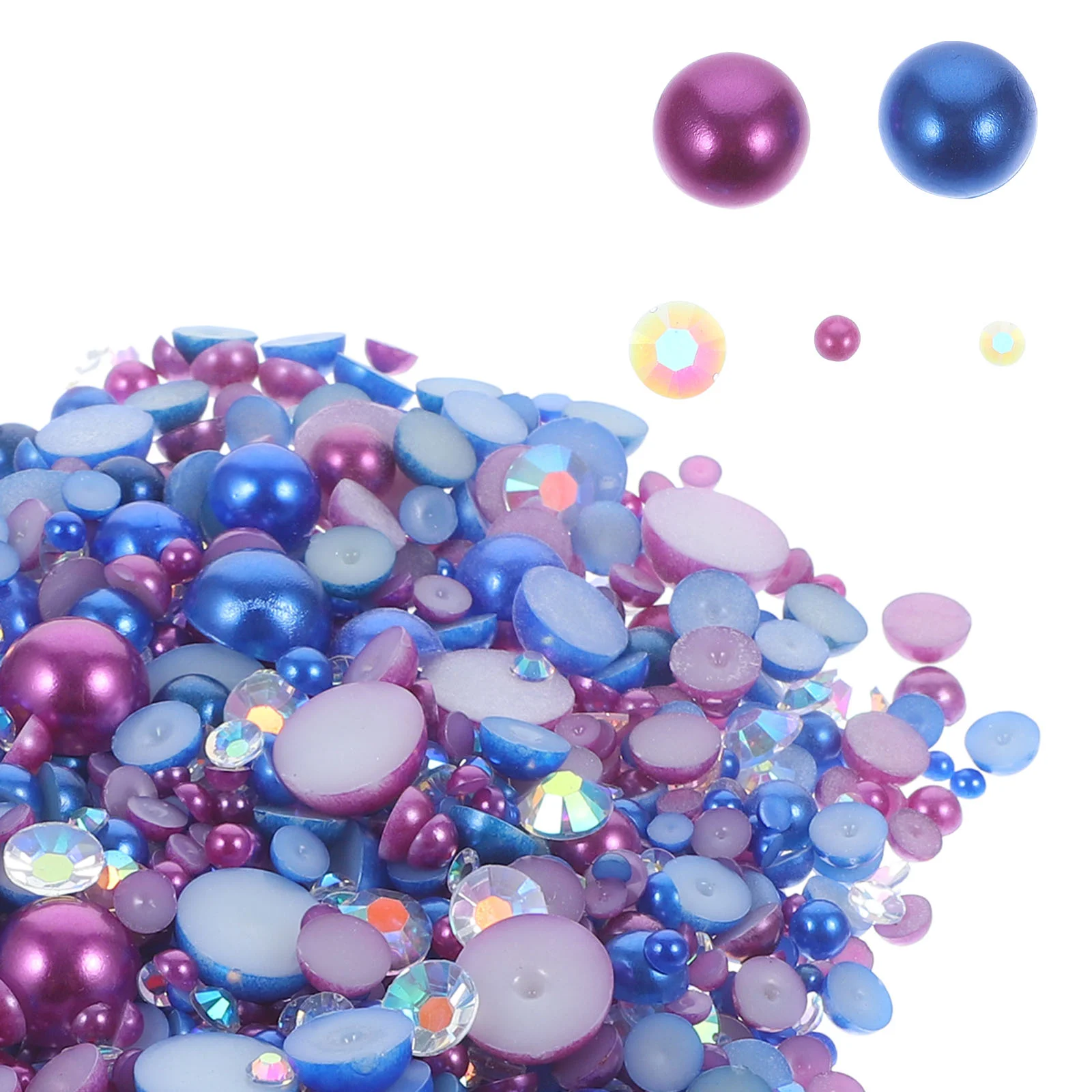 

Nail Pearl Half Charm Beads Decor Bead Flatback Adornment Round Faux Diy Rhinestones Nails Charms Accessories Imitation Wear