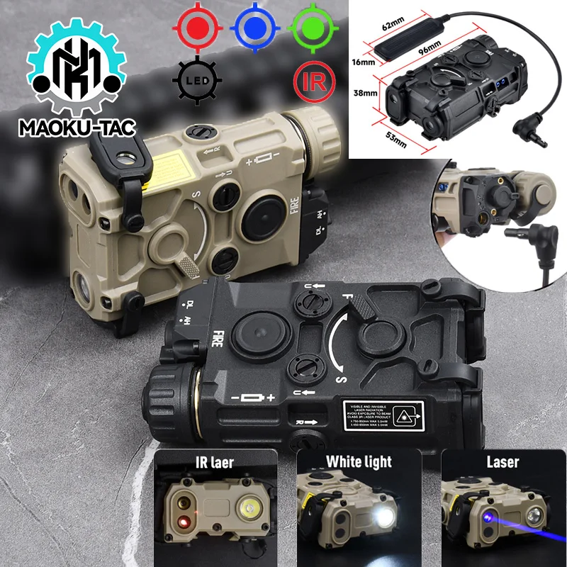 Тактическая нейлоновая лазерная указка Eotec OGL красный точечный синий зеленый ИК