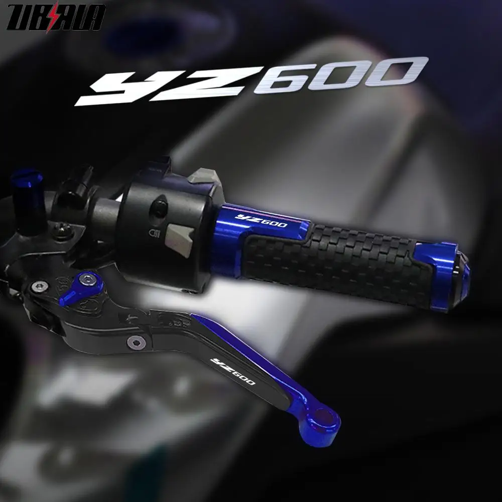 

Motorcycle Aluminum Adjustable Brake Clutch Lever Hanadlebar Grips Parts For Yamaha YZ600 YZ 600 1986 1987 1988 Accessories