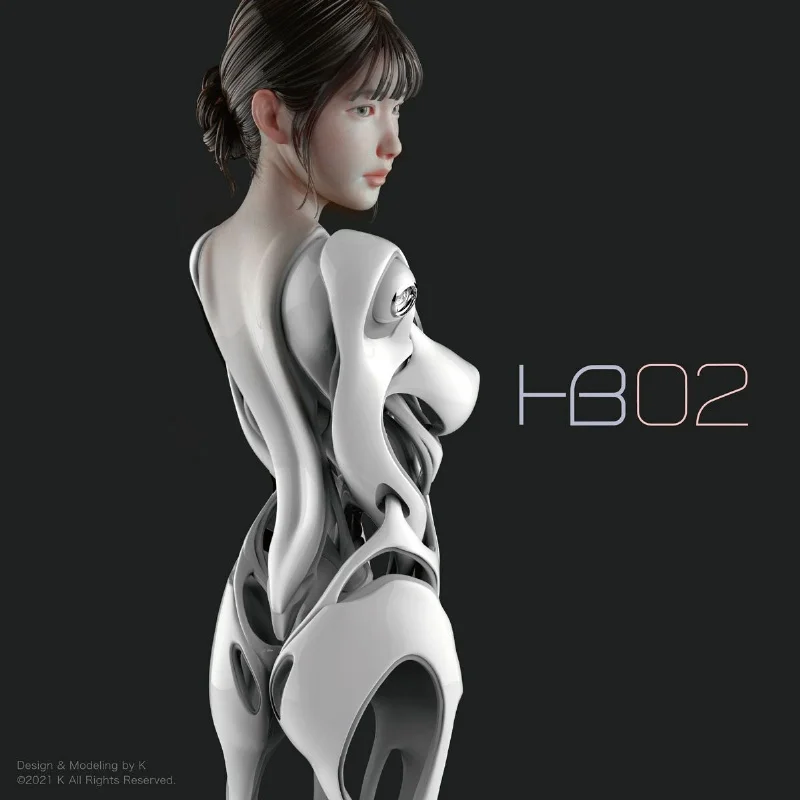 Hb02 Android Unpainted Garage Resin Kit Model Gk