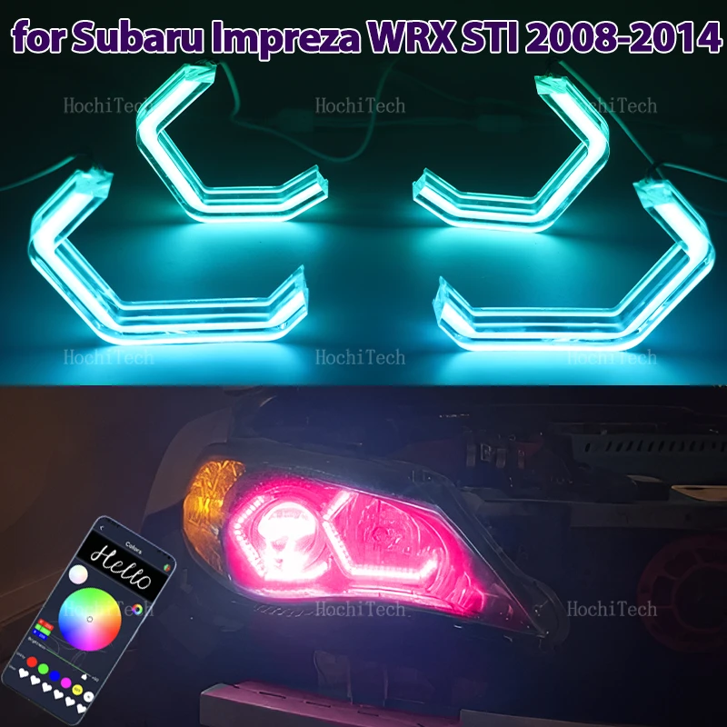 RGB M4 стиль с управлением через приложение светодиодная кольцевая лампа