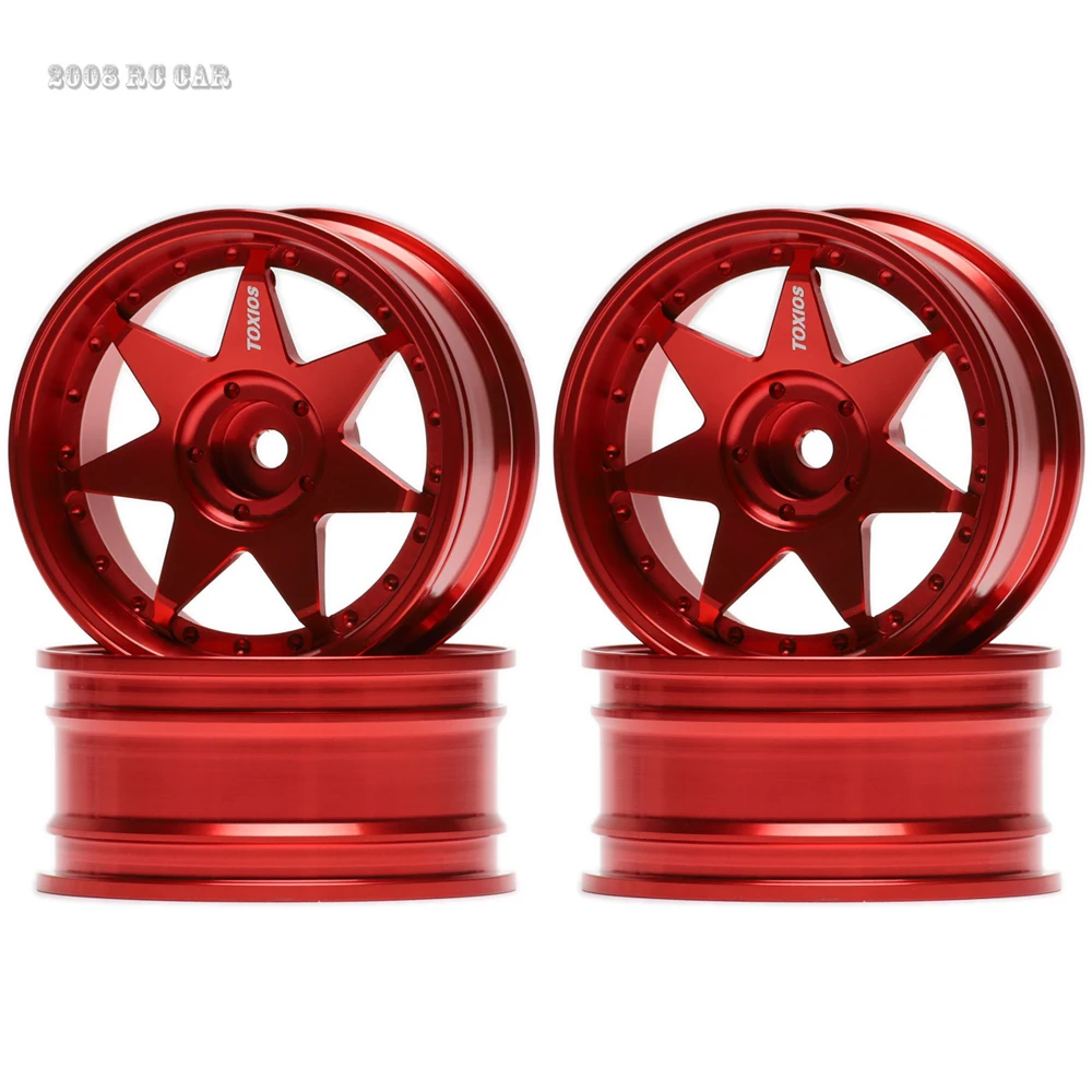 

7 Spoke Wheel Rim Wheel Hub 4PCS 1.9" Aluminum For RC 1/10 On-Road Drift Rock Crawler 1:10 HPI Kyosho RedCat SAKURA