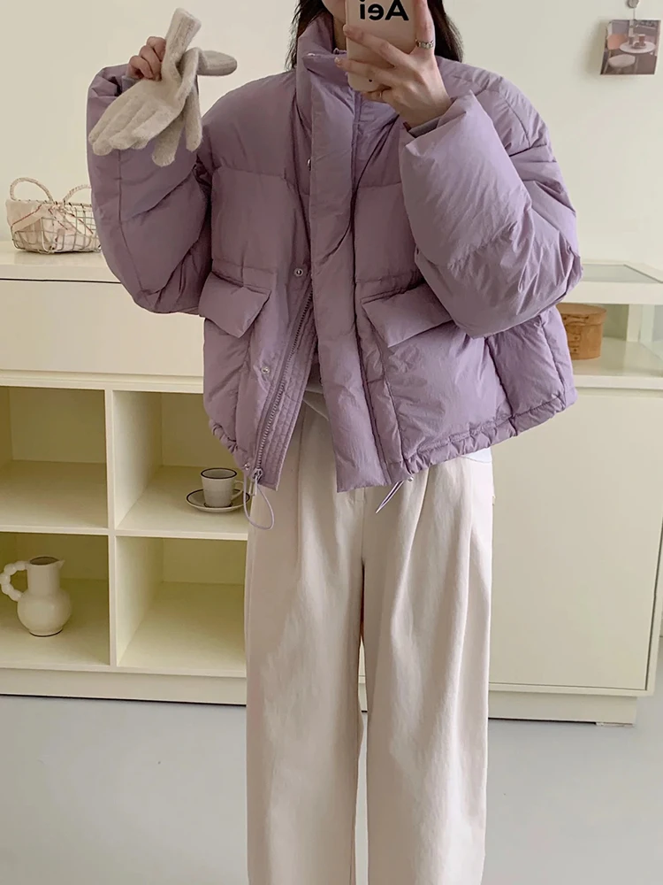 2024 новая корейская куртка на белом утином пуху Sle Dongdaemun женская короткая