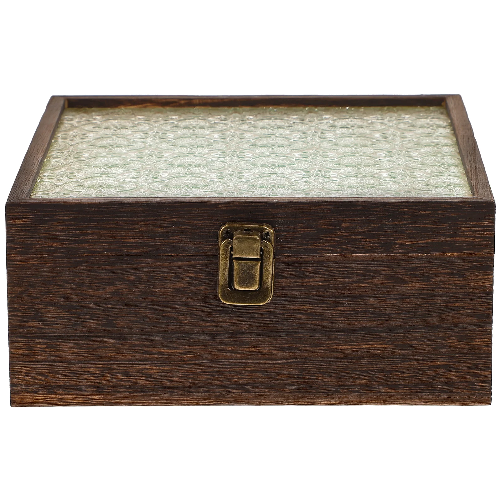 

Wood Box Wooden Trinket Storage Box Desktop Arrangement Box With Lock Gift Wrapping Box