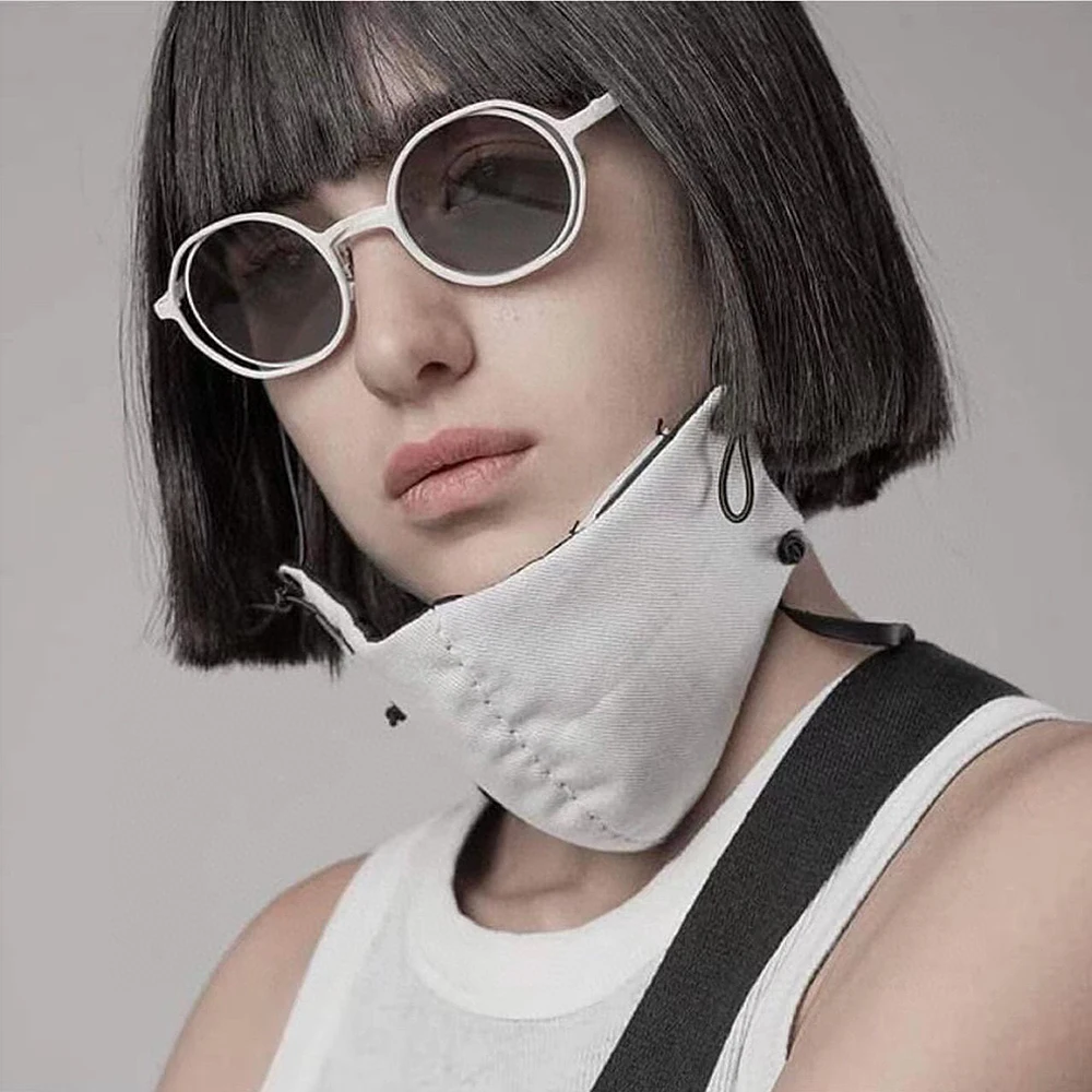 Новинка 2024 модные солнцезащитные очки унисекс в круглой титановой оправе