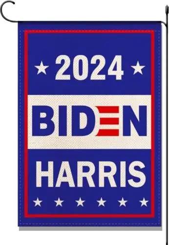 Садовый флаг Biden Harris 2024 патриотический американский голосовой мм