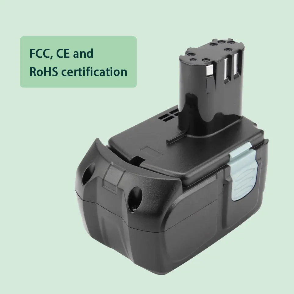 

2022 12800mAh 18VLi-ion Battery Compatible with HITACHI WH18DMR WR18DL、C18DLX、CJ18DL、CR18DL、CR18DV、DH18DLX Power Cordless Tools