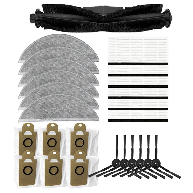 

Dust Bags Main Brush Side Brushes HEPA Filters Mop Cloth Rag For Xiaomi Lydsto R1 Vacuum Cleaner Accessories