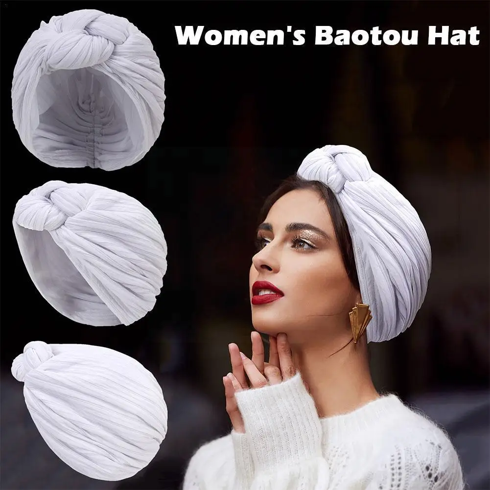 

Женская мусульманская шляпа Женская одноцветная мусульманская шляпа Головной убор внутренняя женская мусульманская шляпа женская шляпа для волос головной убор E4O3