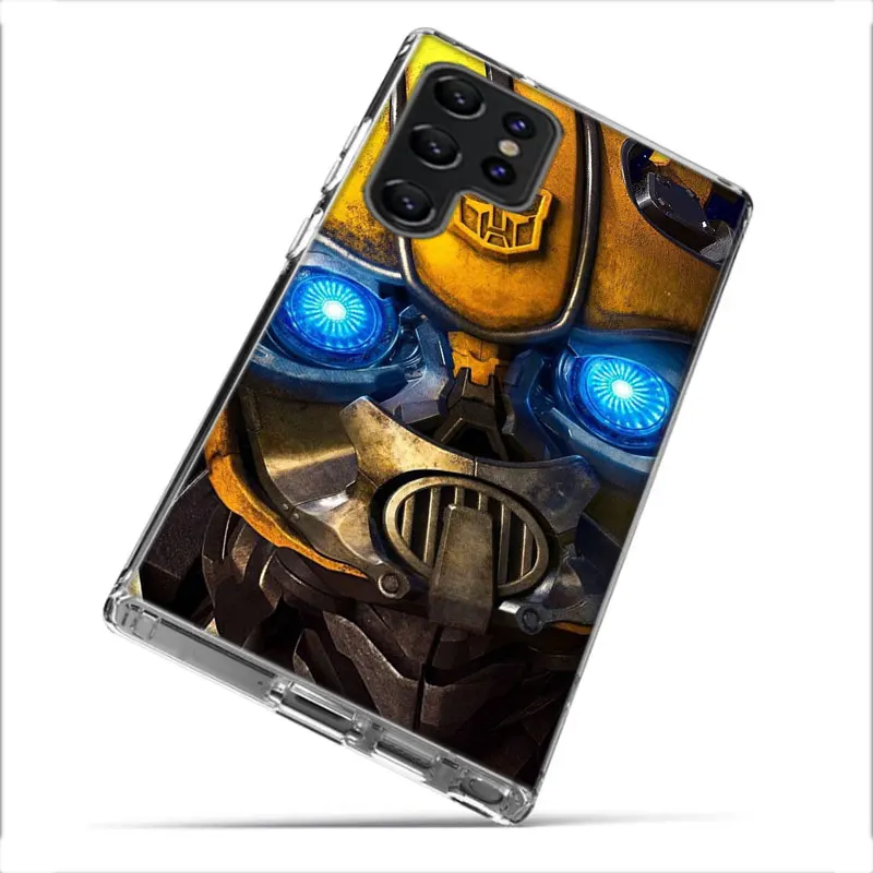 Прозрачный чехол-трансформер Bumblebee для телефона Samsung Galaxy S21 S20 S23 FE S24 S22 Ultra Capa S10 S9 S8