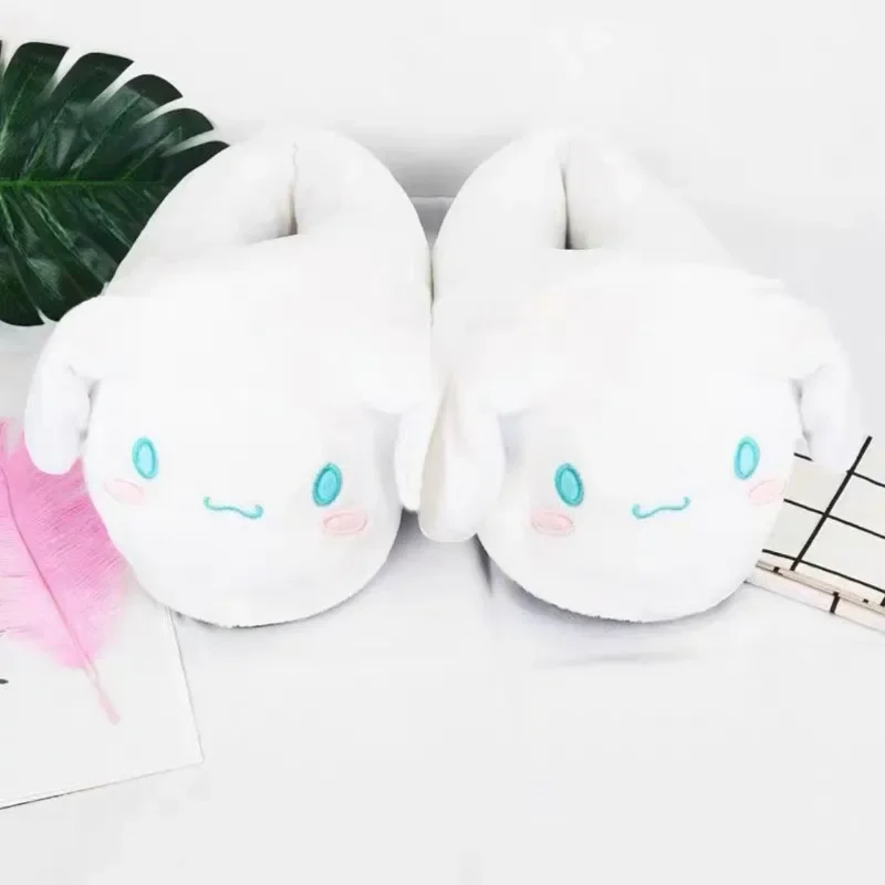Симпатичные Аниме периферийные шлепанцы Sanrio с движущимися ушками хлопковые