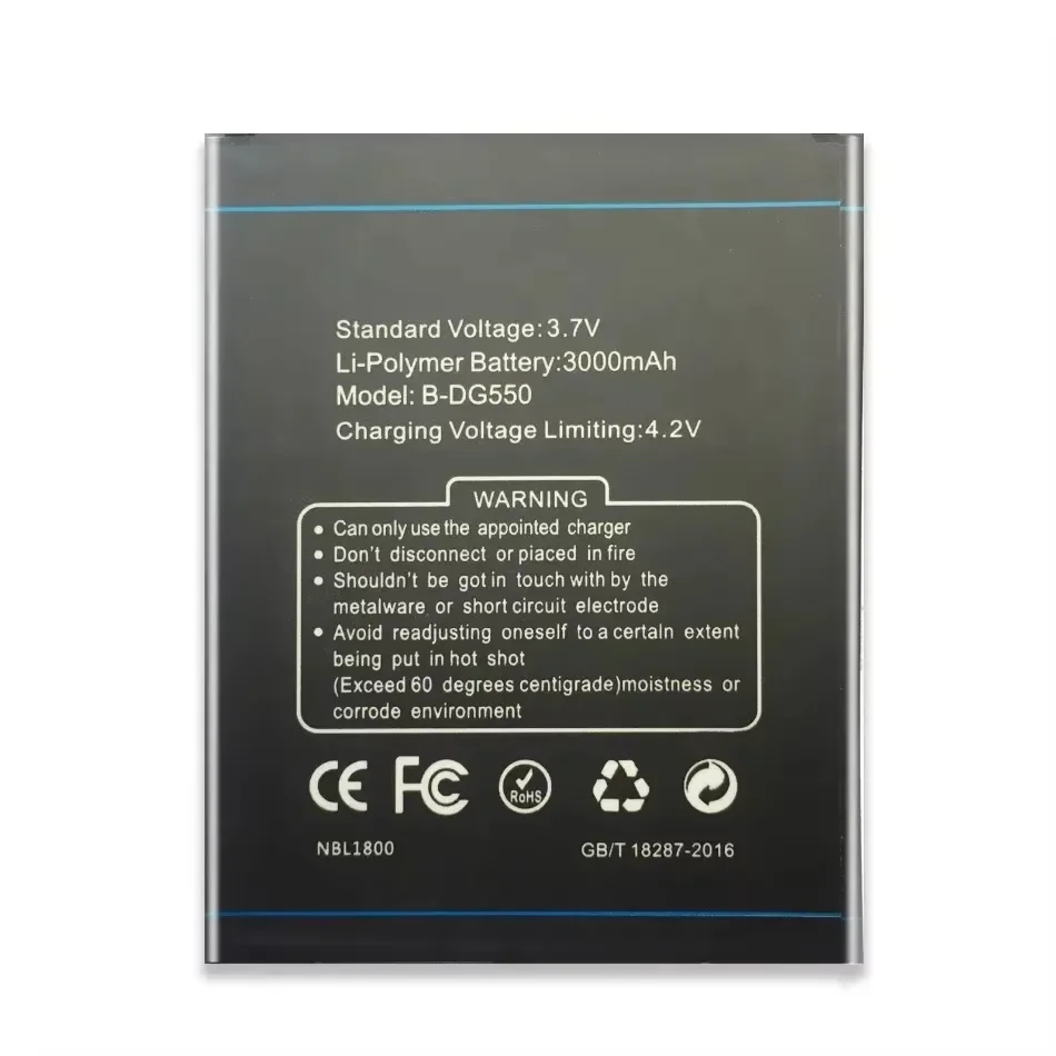 Аккумулятор B-DG550 емкостью 3000 мАч для Doogee Dagger 550 BDG550 Batteria + номер отслеживания