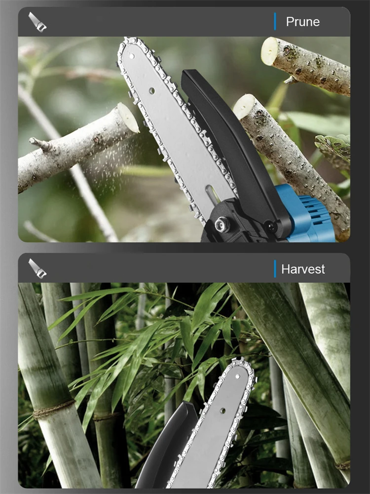 6-дюймовая цепная пила аккумуляторная электрическая ручная садовая бензопила