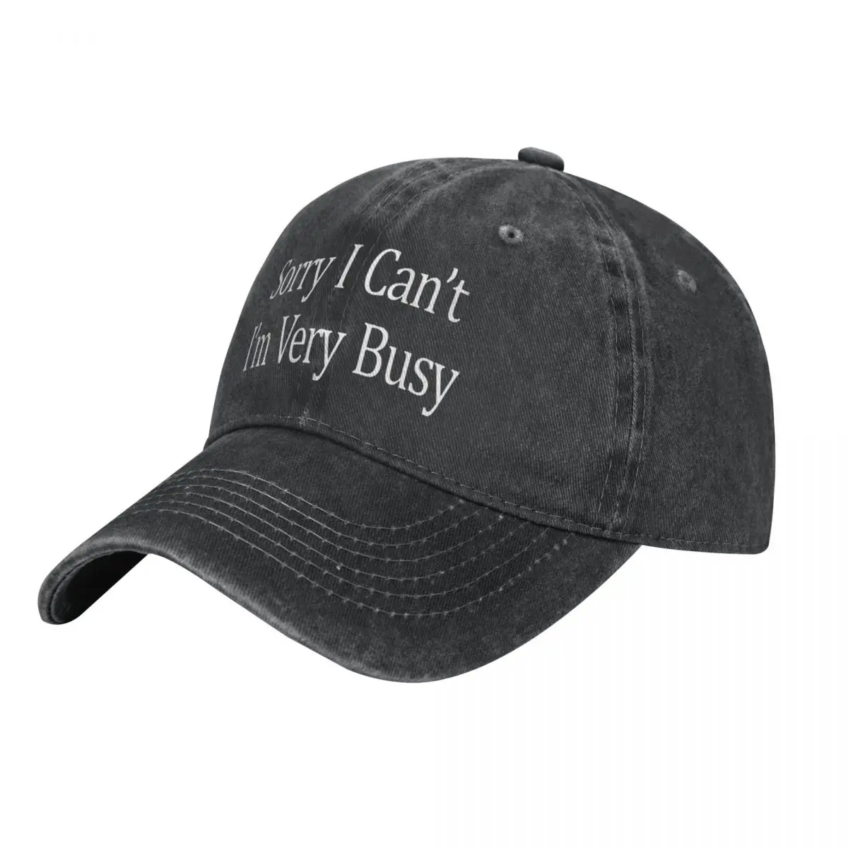 

Sorry I Can T I M Very Busy Casquette, Cotton Cap Personalized Hat Wicking Suitable For Daily Nice Gift