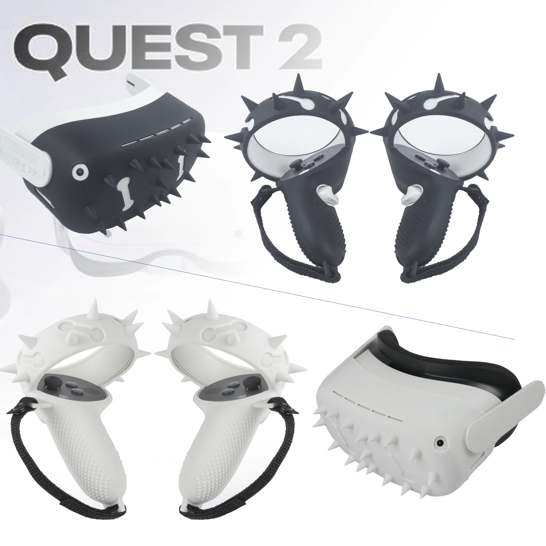 Силиконовый защитный чехол для контроллера oculus quest 2 аксессуары VR удобные и
