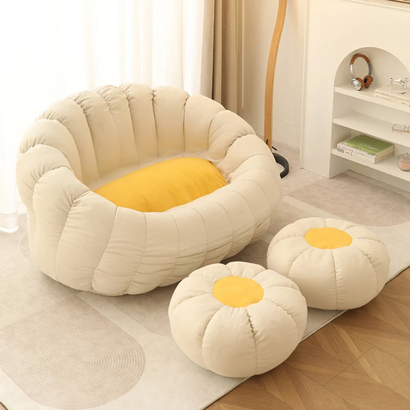 

Soft Camping Fillers Bean Bag Sofa Lazy Bed Cute Lounge Single Reading Sofa Comfy Bedroom Balcony Chaise Lounges Furniture