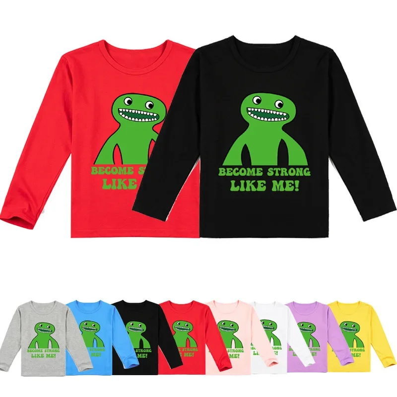 

Garten of Banban корейская детская одежда 2023Garten of Banbanbanbangarden модная футболка с длинным рукавом и принтом