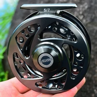 wh fly fishing reel 57 79 910 wt fishing wheel aluminum fly reel cnc machine cut large arbor die casting fishing tackle