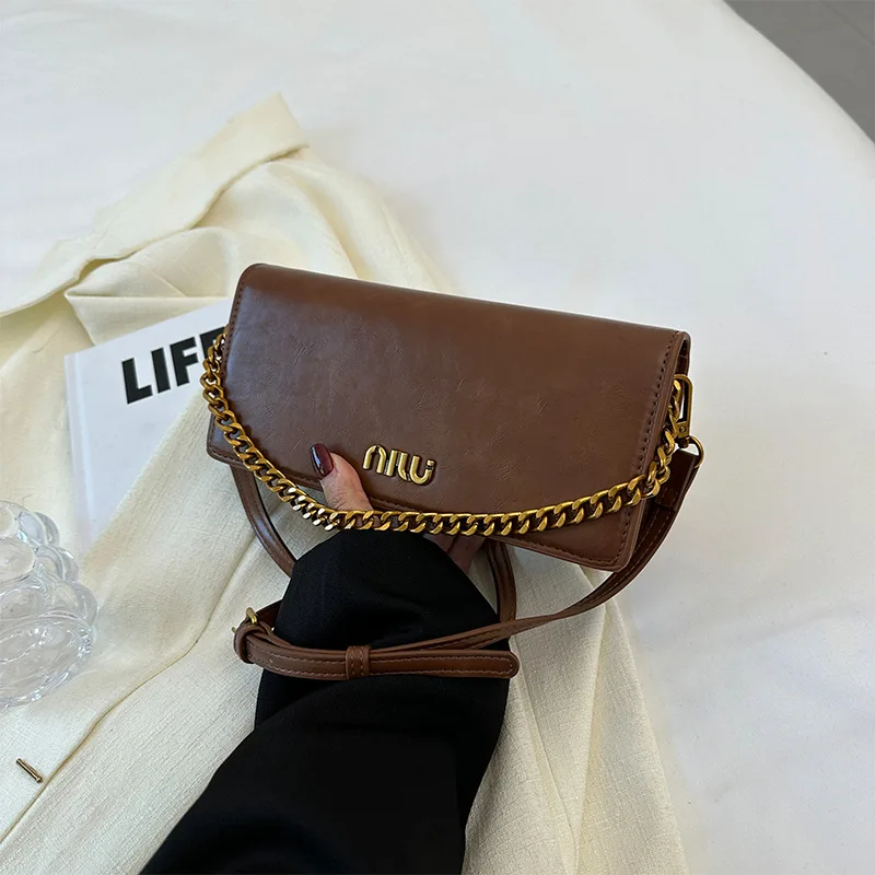 Новая маленькая квадратная сумка через плечо в стиле ретро супермягкая модная