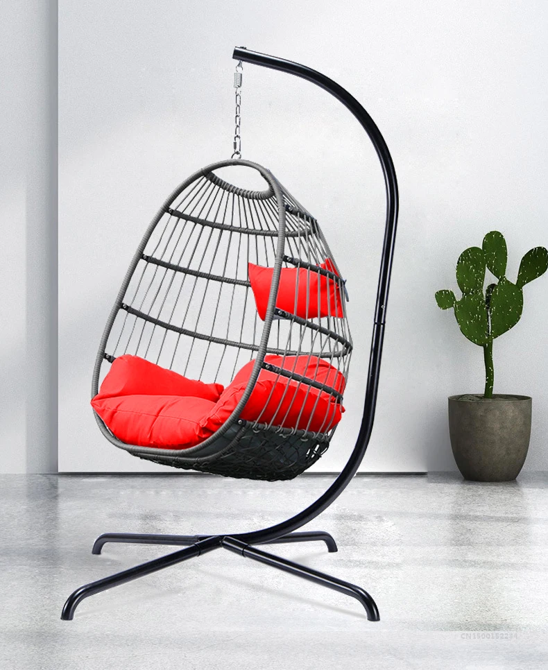 Swing Hammock Egg Chairs Uv Resistant Cushion Loading 350lbs For Patio Bedroom Balcony