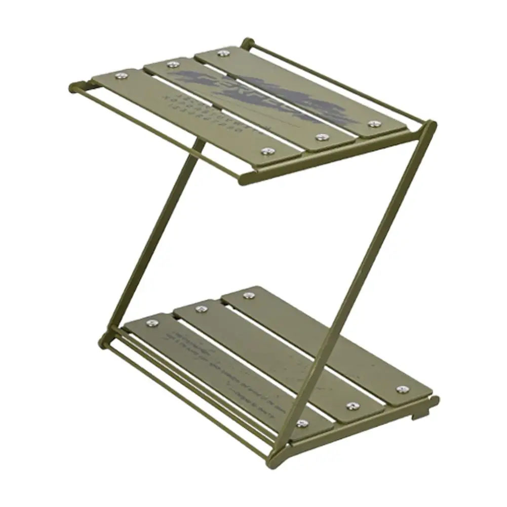 

Outdoor Portable Folding Table Double Layer Z-shaped Aluminum Alloy Camping Table Dinner Desk For Picnic BBQ Fishing Supplies