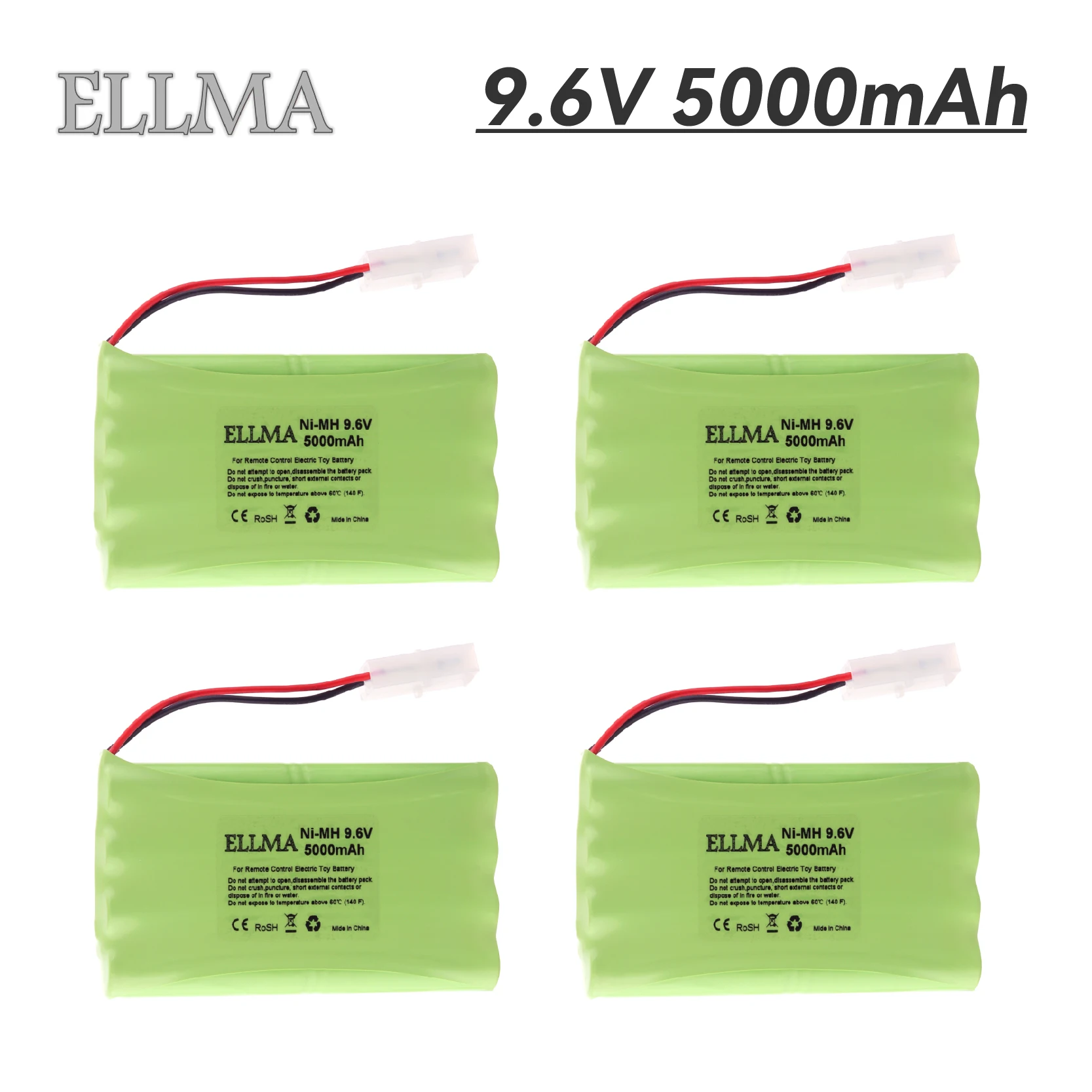 Никель-металлогидридная аккумуляторная батарея 9 6 в 5000 мАч с гнездом для