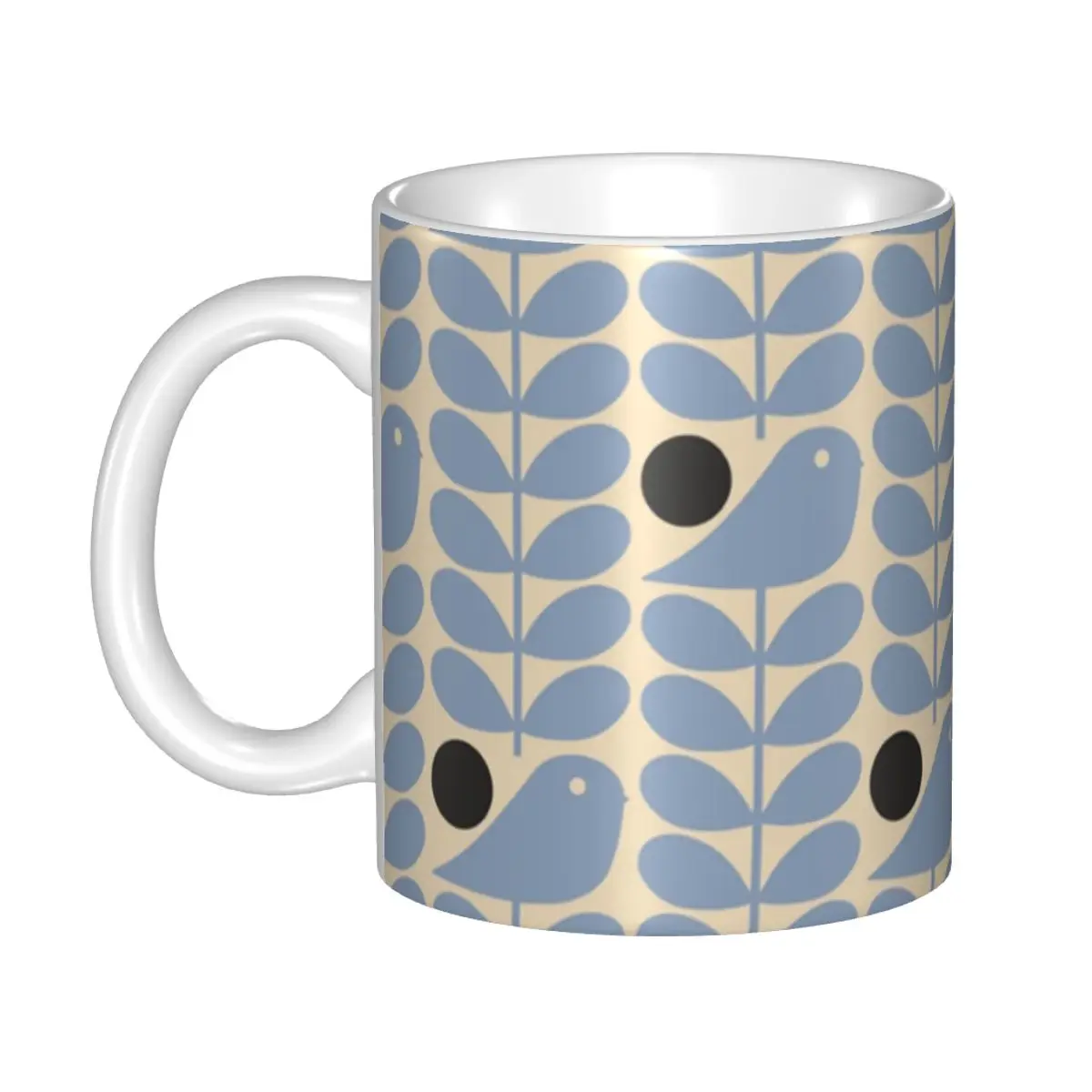 

Personalized Orla Kiely Early Bird Mugs DIY Scandinavian Floral Ceramic Tea Milk Coffee Cup Men Women Cups