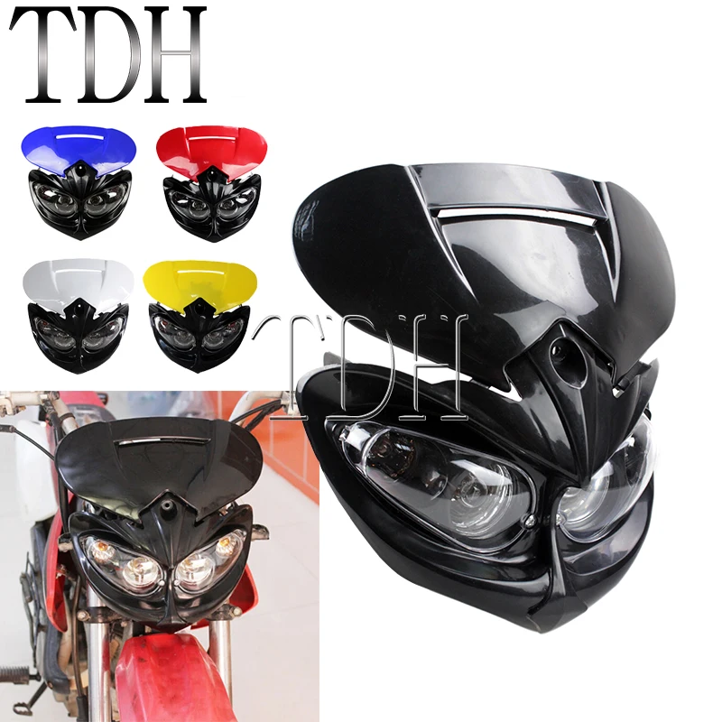 

Motocross Dual Sports Hi/lo Beam Headlight Fairing Turn Signals For Honda Yamaha Enduro MX Suzuki Kawasaki CRF WR YZ KX KLX EXC
