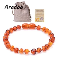 aradoo baltic sea natural amber baby bracelet childrens diy amber bracelet natural energy health protection bracelet
