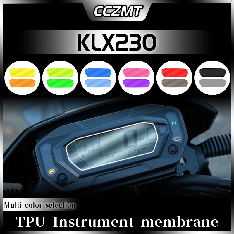 

Motorcycle Accessories HD Cluster Scratch Protection Film Screen Protector For Kawasaki KLX230 KLX 230 2020 2021 2022 2023