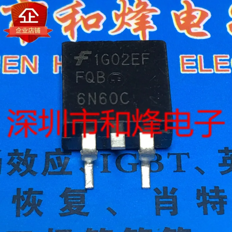 

5 шт.-10 шт. FQB6N60C TO-263 5.5A 600V Новый и оригинальный на складе