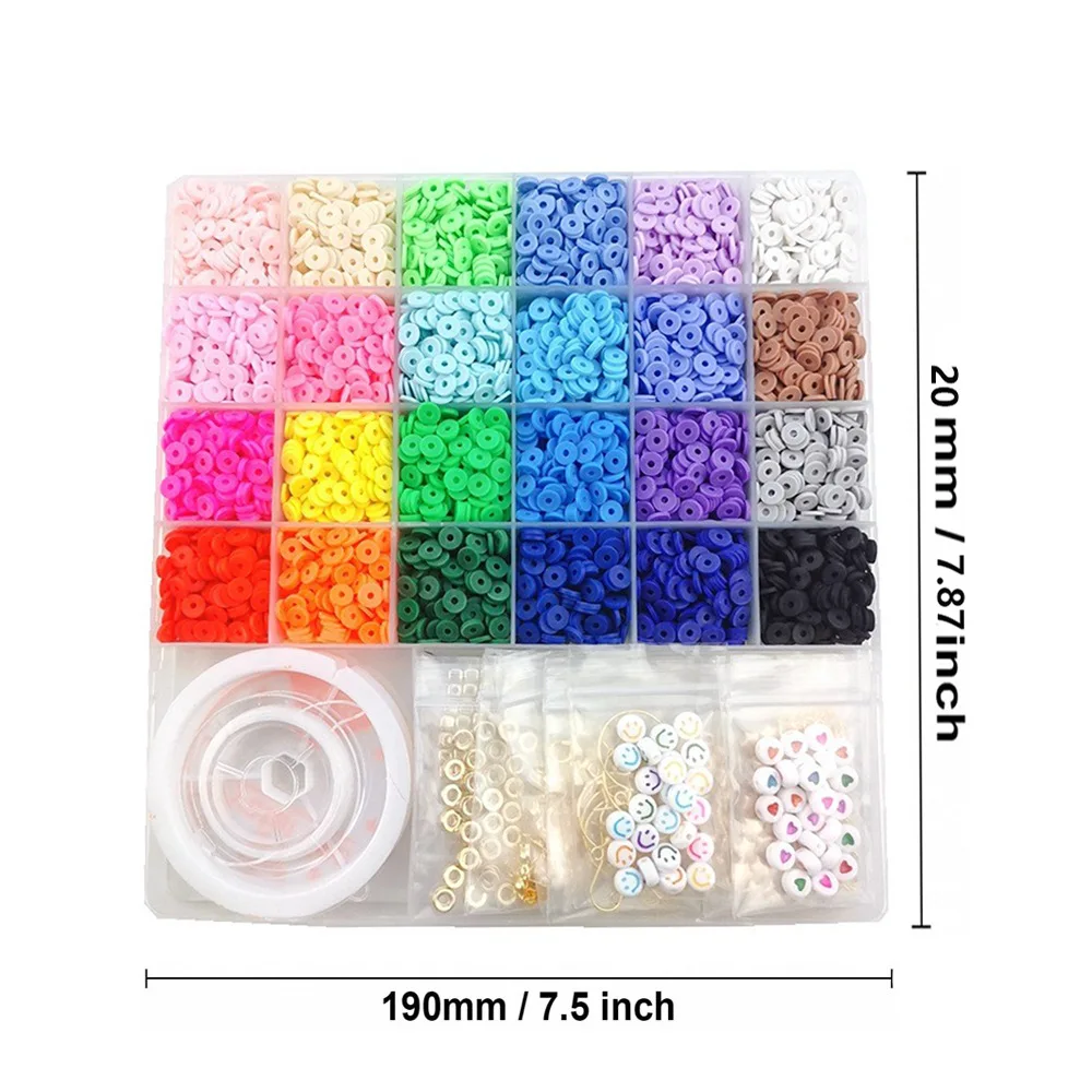 6000 шт. набор глиняных бусин