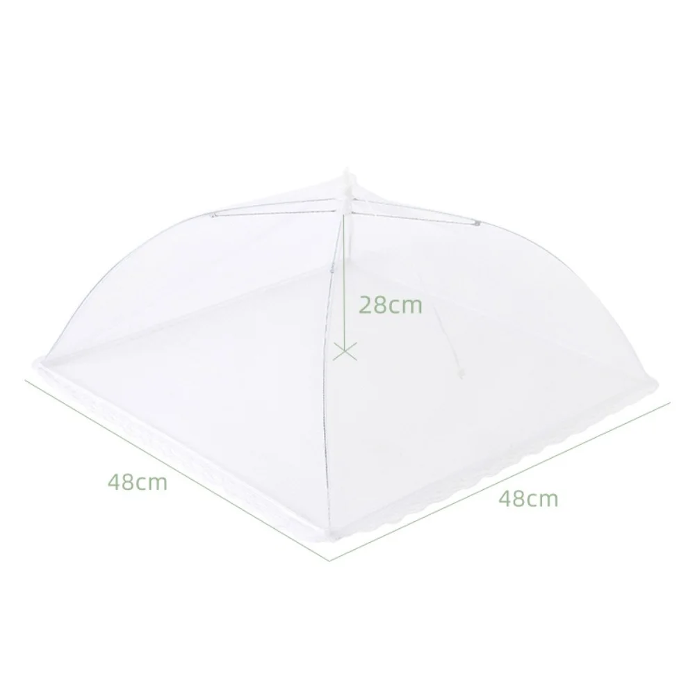 

Складные сетчатые крышки для еды белые