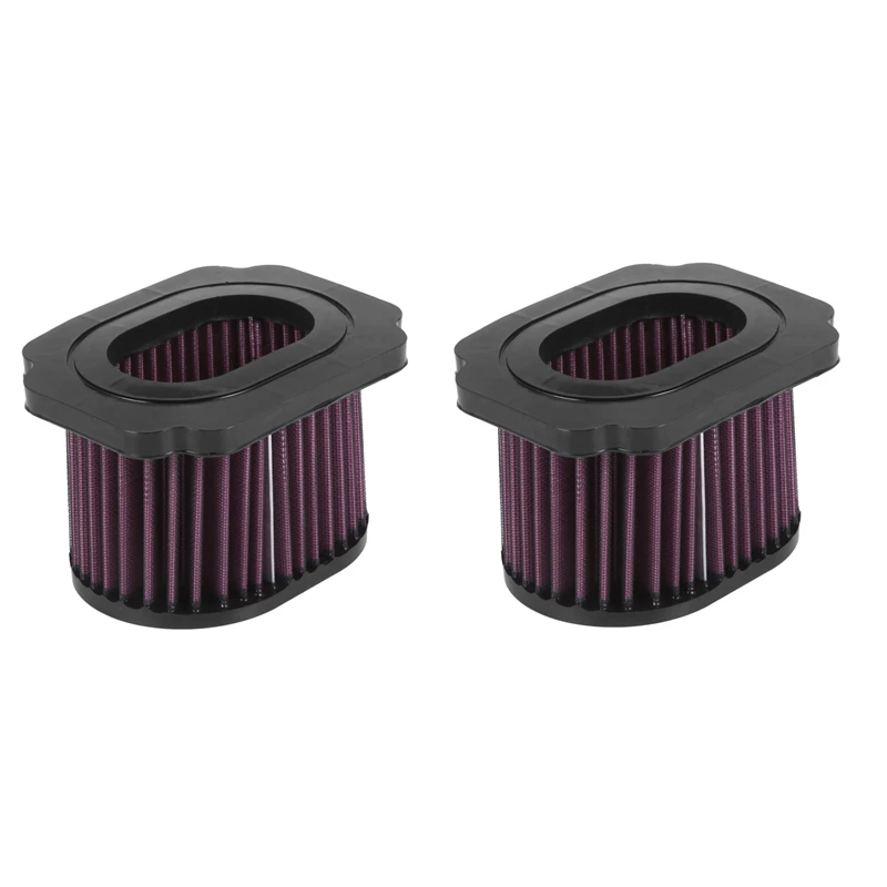 

2X High Performance Flow Unique Air Filter For Yamaha Mt07 Fz07 Xsr700 689 2013 2014 2015 2016 Washable Reusable