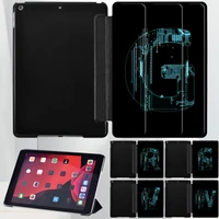 tablet stand case for apple ipad air 1 2 3 4 5mini 1 2 3 4 5ipad 9th 8th 7th 5th 6thpro 11pro 10 5 anti fall tri fold cover