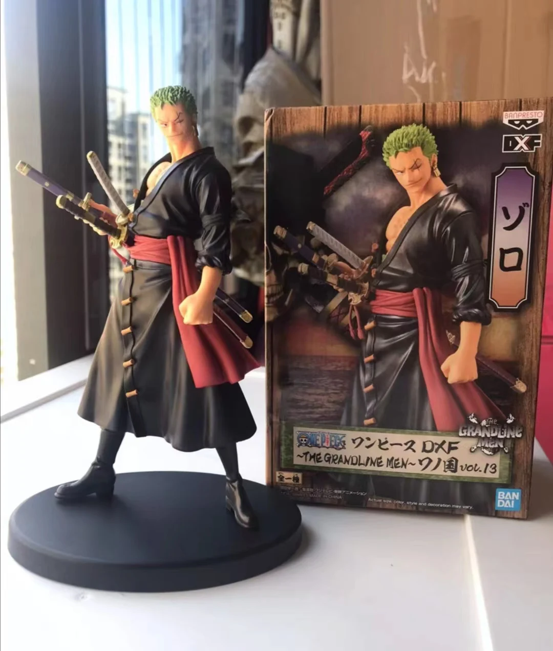 Оригинальная экшн-фигурка Banpresto модель DXF Roronoa Zoro 100% фигурка из ПВХ коллекция в