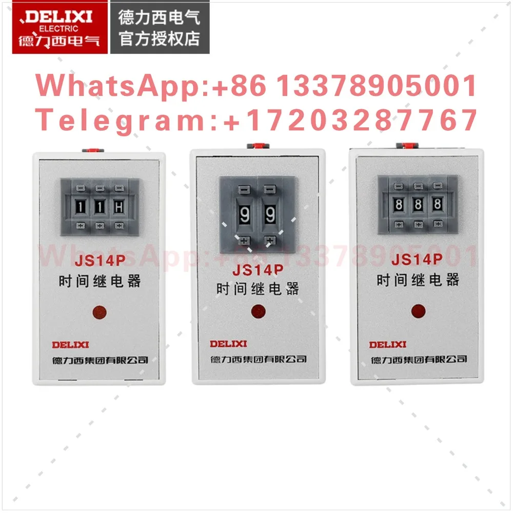 Фото Реле времени Delixi JS14P 9.9S 99S 999S 99M 99H 999 часов, минут, секунд №2