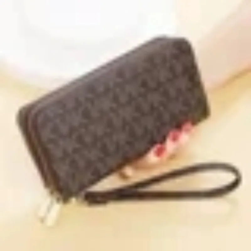 

2023 JVK luxury wallet New Double Zipper Carrying Bag for Women's Double Layer Printed small wallet women wallet for women