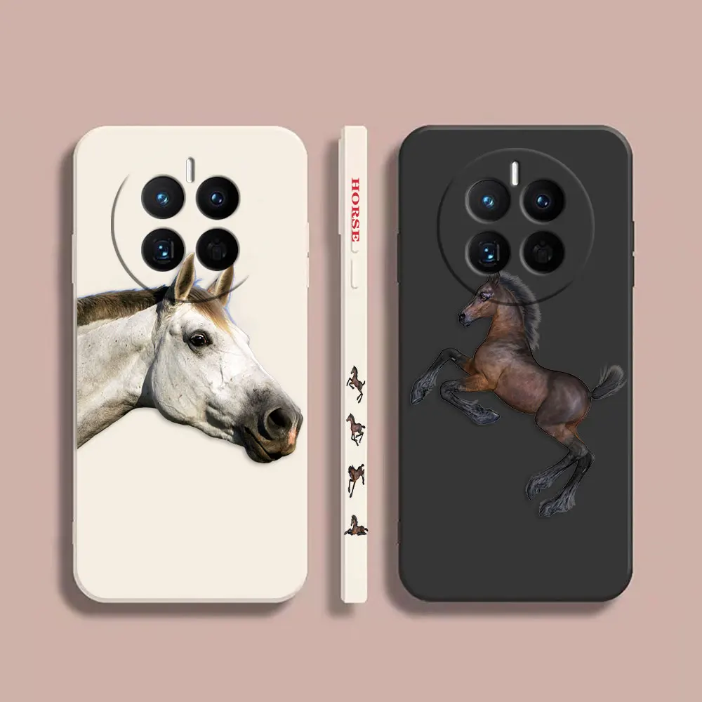 

Phone Case For Huawei MATE 20 20X 30 40 50 P20 P30 P40 P50 P60 PRO PLUS Colour Case Cover Funda Cqoue Shell Capa Handsome Horse