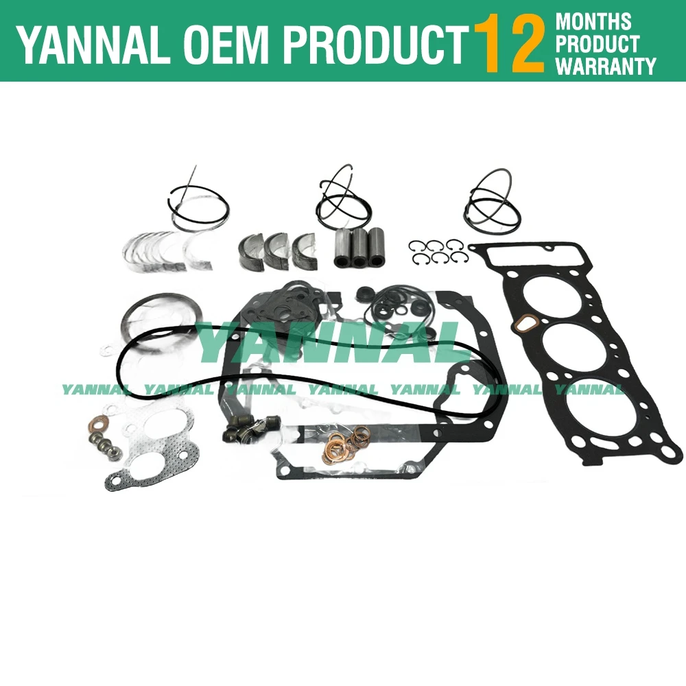 Для Isuzu 3KC1 комплект для капитального ремонта двигателя GEHL SL3 погрузчика прокладка