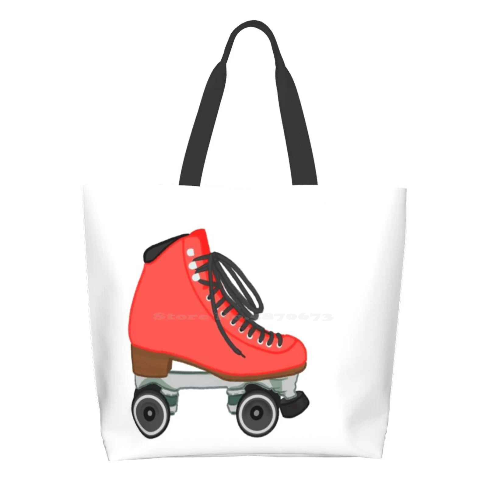 

Красный и черный роликовые коньки Пастельные многоразовые хозяйственные сумки большого размера роликовые коньки