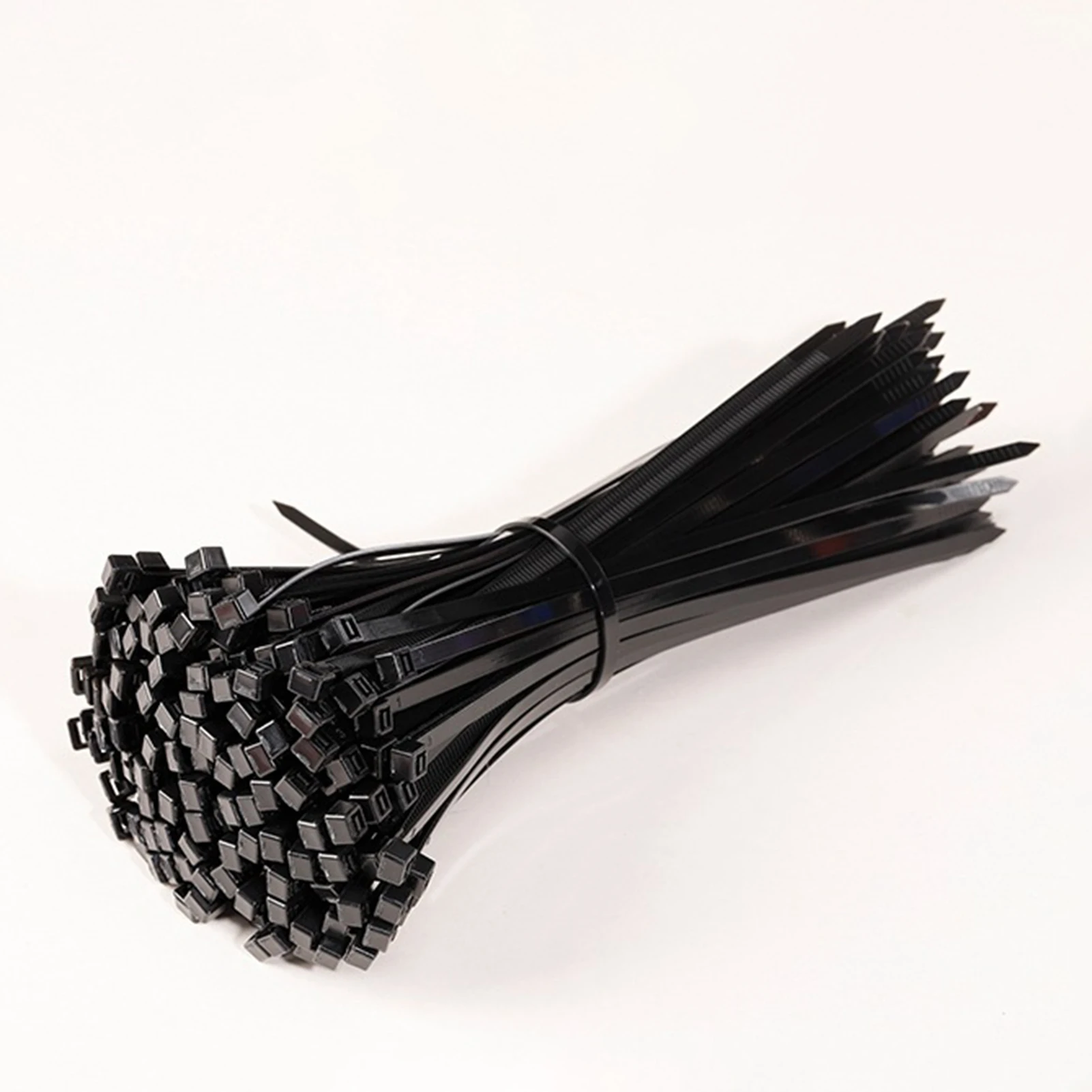 Самоблокирующиеся Нейлоновые кабельные стяжки набор из 100 шт. черные