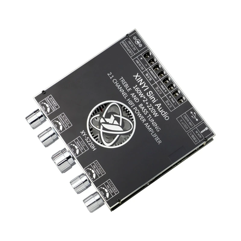 

2.1 Channel TDA7498 Bluetooth-compatible Power Amplifier Board 160Wx2+220W Power Amplifier Module BT, AUX,U-disk Inputs