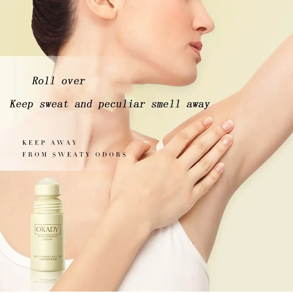 

OKADY Refreshing Antiperspirant Roll-On Body Lotion Underarm Odor Removal Deodorant Fragrance Beads Keep Fresh Remove Body Odor