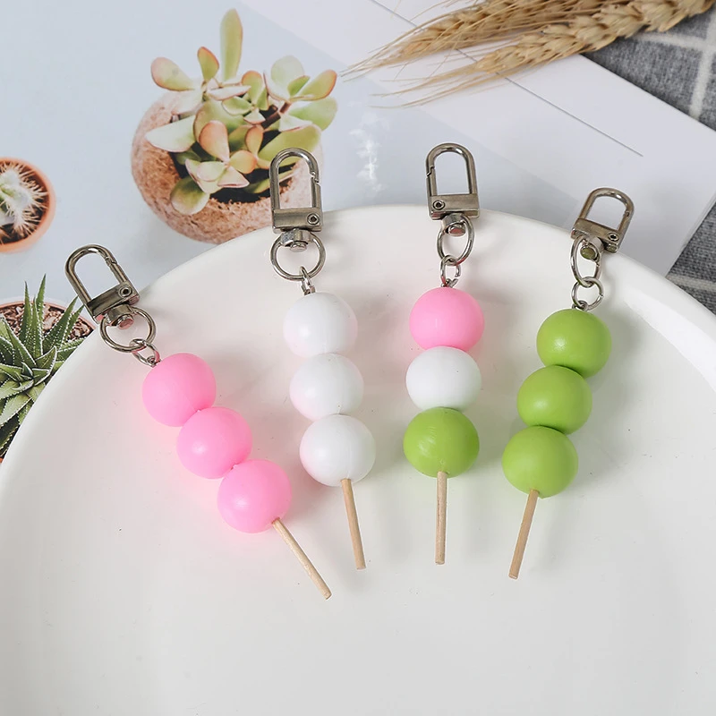 

New Meatball String Keychain Simulation PVC Food Model Bag Bluetooth Headset Keychain Style Phone Keychain Air Pods Pro Pendant