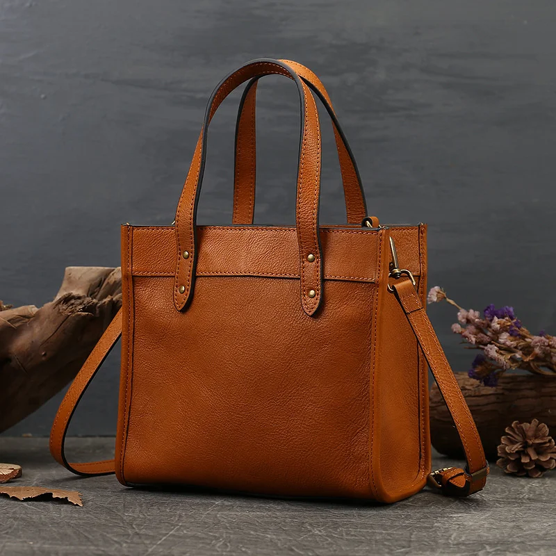 

Leather women's bag one shoulder 2022 new bag versatile women's Messenger Bag Handbag