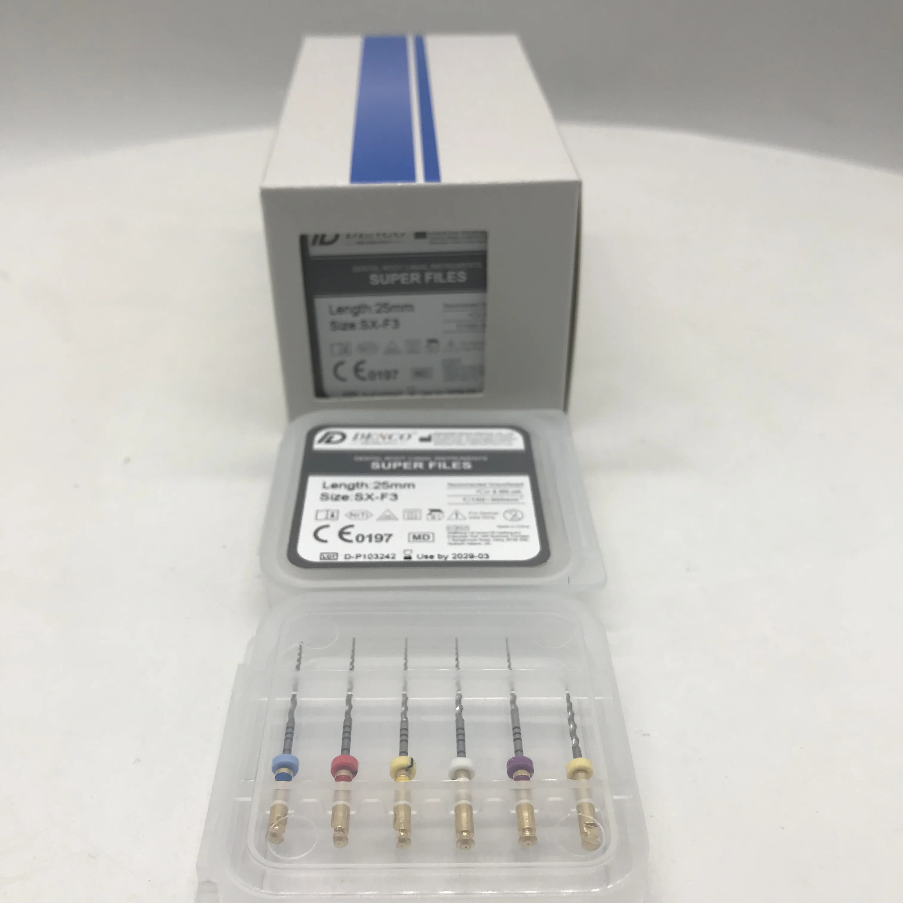 Инструменты для корневых каналов зубов Denco Niti Super Files Ассорти SX-F3 25 мм