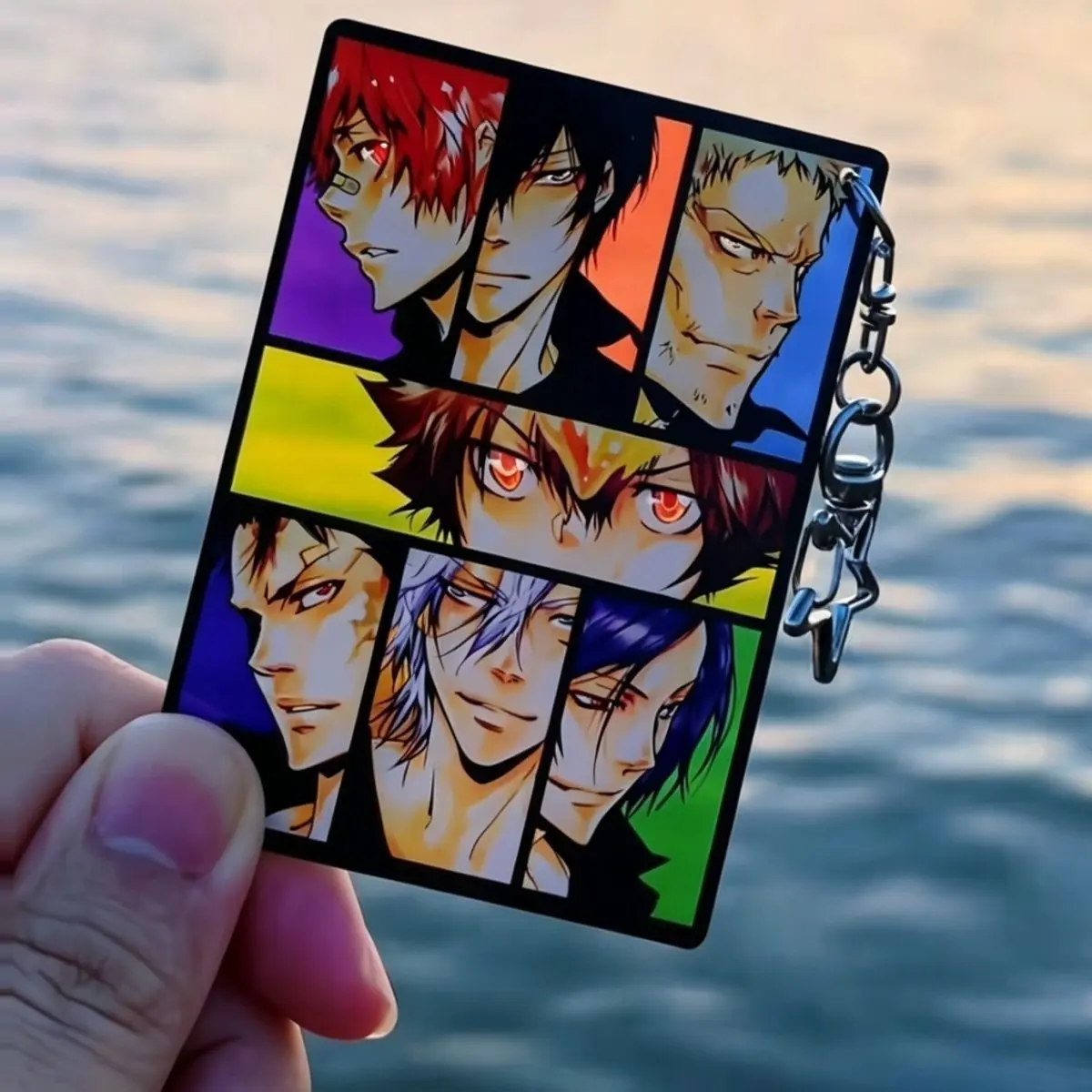 Фото Акриловый брелок для ключей в стиле аниме: Vongola Famiglia, HITMAN REBORN! (для мужчин и женщин) Подвеска-брелок для ключей, украшение, аксессуар, подарок для друга №2