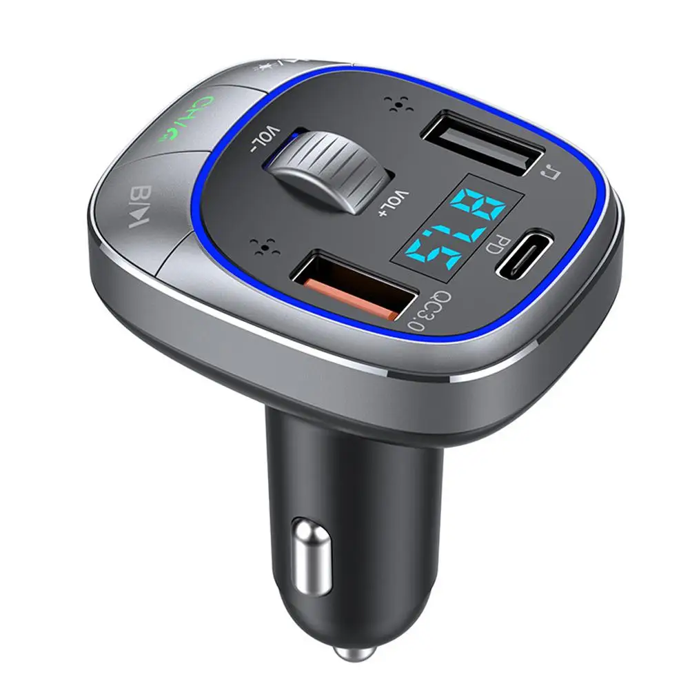 

Car Mp3 Player Blue-tooth-compatible 5.0 Pd30w Qc3.0 Fast Charging Flash Charging Handsfree Call Fm Car Mp3