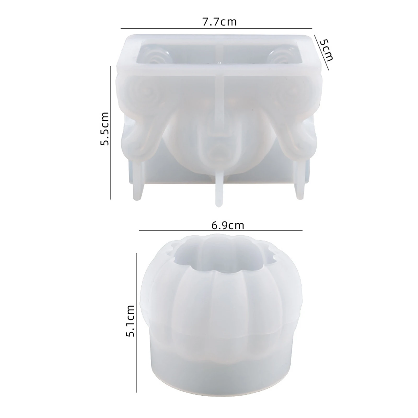 2 шт. силиконовые формы в виде тыквы для украшения дома |